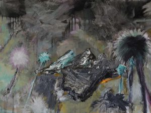 The Island Series, Öl und Lack auf Leinwand, 40 x 50 cm, 2019