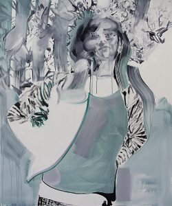 Neo-Hippie, Öl auf Leinwand, 120 x 10 cm, 2019