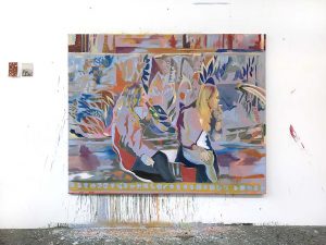 Beautiful Mind, Oil on fabric, 160 x 200 cm, 2021, studioview