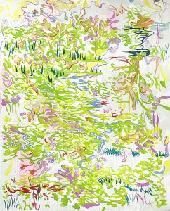 Waterlillies, Oil on canvas, 200 x 170 cm, 2021