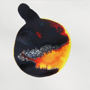 Monde en mini, waercolour, 14,5 x 14,5 cm, 2022