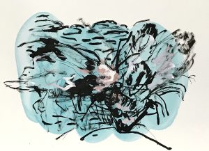 Papillons, Ink, Gouache, Oil on paper, 30 x 40 cm, 2024