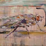 Fly in my kitchen, Öl auf Gewebe, 40 x 50 cm, 2024