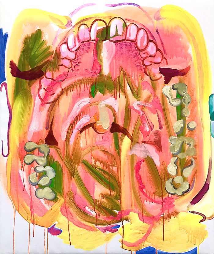 Mouth, Oil and acryl on canvas, 120 x 100 cm, 2025