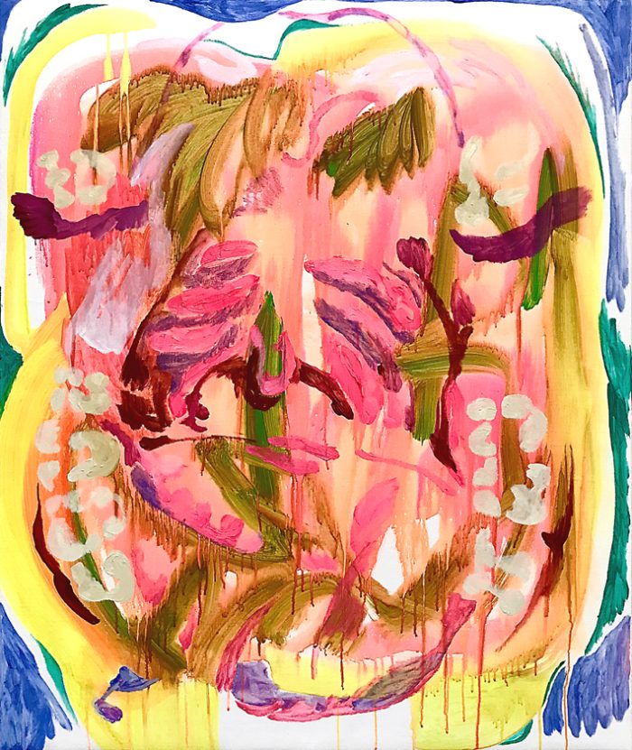 Mouth, Oil and acryl on canvas, 120 x 100 cm, 2025