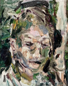 Portrait, Oil on fabric, 30 x 25 cm, 2026