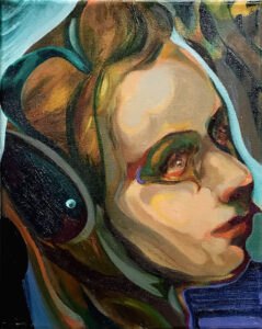 Portrait, Oil on fabric, 30 x 25 cm, 2019/2026